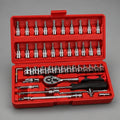 Juego de Llaves de Vaso 46 Piezas con Matraca 1/4" – Kit Profesional