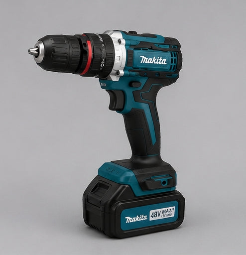 Taladro Inalámbrico 2422 Tipo Makita 48V MAX con Kit Completo de Herramientas