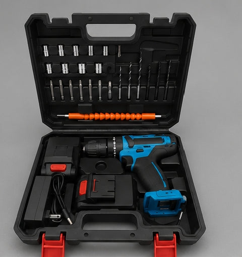 Taladro Inalámbrico 24V Recargable – Potencia, Precisión y Libertad de Movimiento