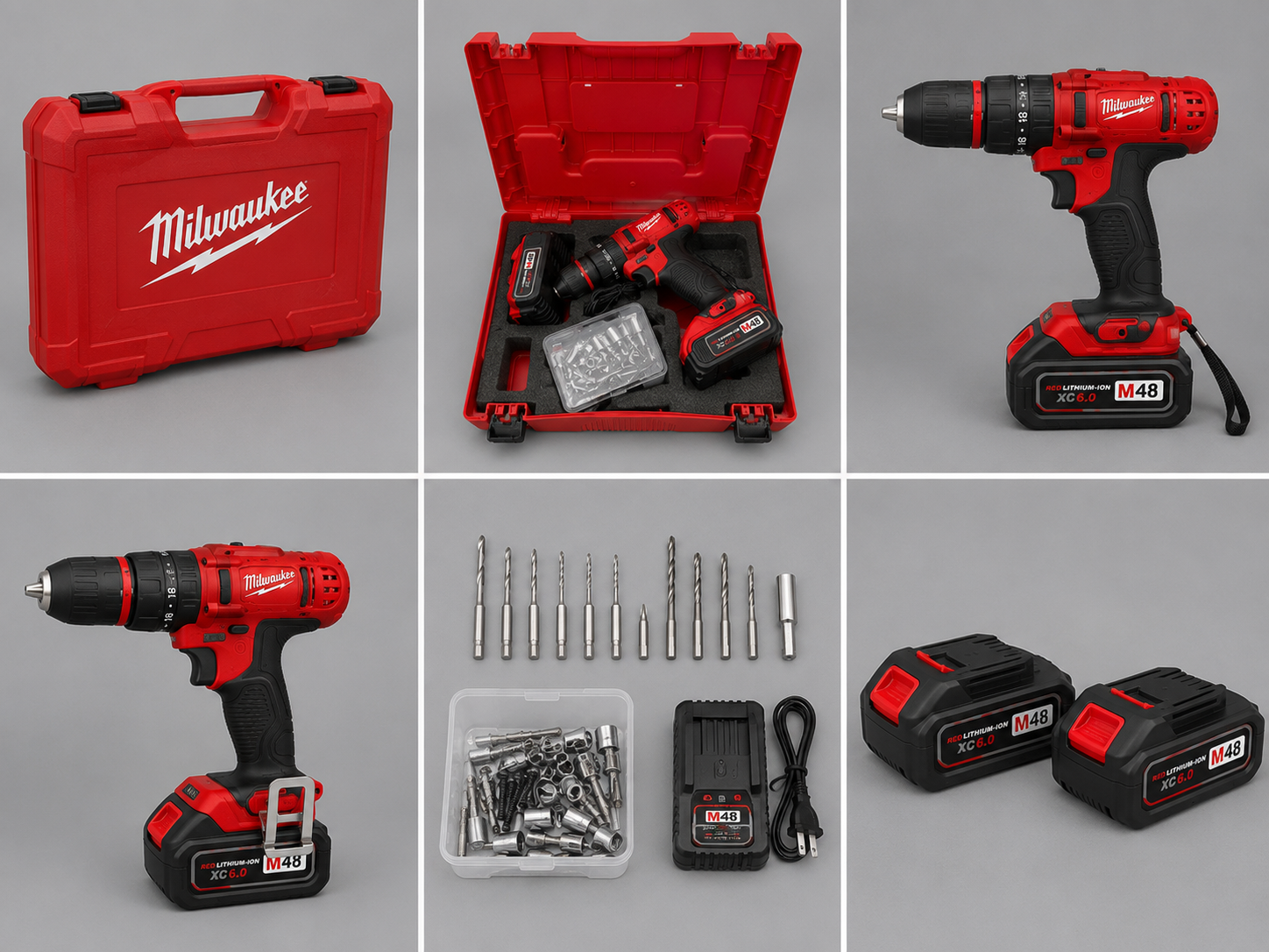 Taladro Inalámbrico Milwaukee Tipo Rotomartillo con 2 Baterías y Maletín
