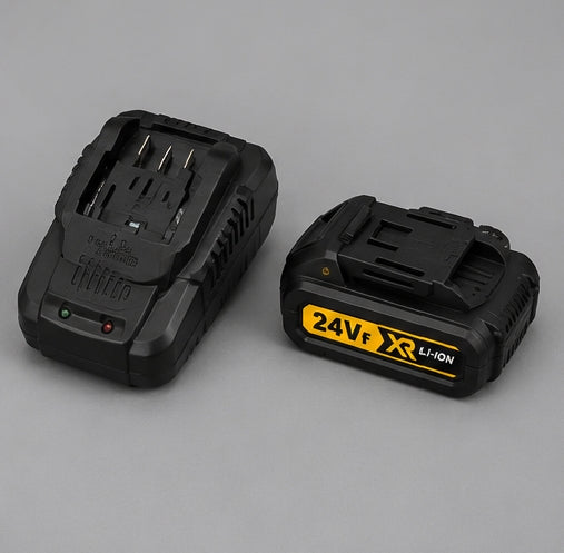 Taladro Inalámbrico 24V Tipo DeWalt con 2 Baterías
