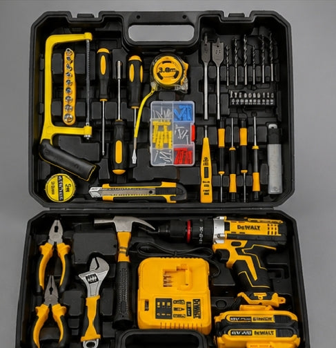 Taladro Inalámbrico 2421 Tipo DeWalt 48V con Kit Completo de Herramientas