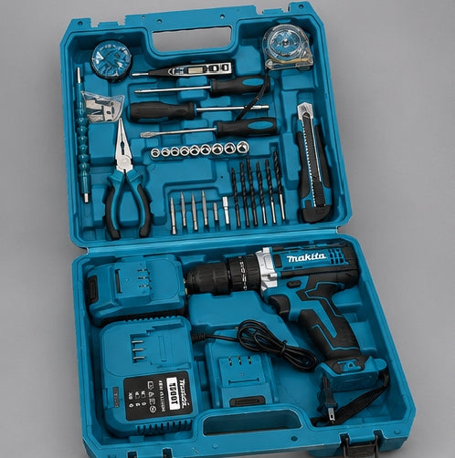 Taladro Inalámbrico 48V Tipo Makita 1/2" con Kit de Accesorios