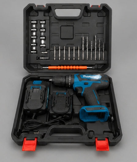 Taladro Inalámbrico MK 128V con Mandril Metálico 1/2" – Alto Torque 70 Nm