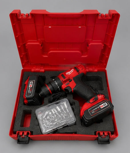 Taladro Inalámbrico Milwaukee Tipo Rotomartillo con 2 Baterías y Maletín